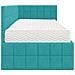 Struttura Letto Angolare con Materasso 2 pcs Turchese Velluto - Foto miniatura 8