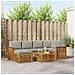 Set divani con cuscino 7 pcs Grigio Naturale e Chiaro - Foto miniatura 2