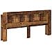 Testata del letto Legno antico Legno ingegnerizzato - Foto miniatura 1