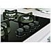 ING 61T /BK 1 piano gas vetro nero 60cm 4 fuochi griglie in ghisa lavabili in lavastoviglie - Foto miniatura 3