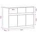 Mobile TV 91 x 34 x 61 cm Rovere Nero Legno ingegnerizzato - Foto miniatura 7