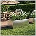 Vaso da giardino Argento 60 x 20 x 20 cm Acciaio Inox - Foto miniatura 2