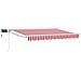 Tenda retrattile manuale con LED Rosso e Bianco 3 x 2,5 m - Foto miniatura 1