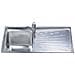 SGE116.1D Serie Alba Lavello da incasso in Acciaio Inox Satinato con 1 Vasca Dimensioni 116 x 50 cm  - Foto miniatura 3