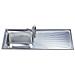 SGE116.1D Serie Alba Lavello da incasso in Acciaio Inox Satinato con 1 Vasca Dimensioni 116 x 50 cm  - Foto miniatura 6