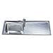 SGE116.1D Serie Alba Lavello da incasso in Acciaio Inox Satinato con 1 Vasca Dimensioni 116 x 50 cm  - Foto miniatura 1