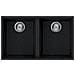 LAV. QUADRA 350 76x44 2V NERO 54 SOTTO TOP NERO 54 - Foto miniatura 1