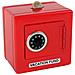 Salvadanaio In Metallo Rosso Cassaforte Con Combinazione - Foto miniatura 3