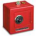 Salvadanaio In Metallo Rosso Cassaforte Con Combinazione - Foto miniatura 1