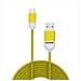 MICROUSB CABLE YELLOW 1 5 MT - Foto miniatura 1