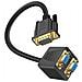 Adattatore Video Vga Maschio A 2 Vga Femmina 22 Cm Vg2vga Nero - Foto miniatura 5