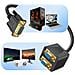 Adattatore Video Vga Maschio A 2 Vga Femmina 22 Cm Vg2vga Nero - Foto miniatura 6