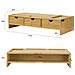 Supporto Monitor Pc Da Scrivania Con 3 Organizzatore Cassetti L51*p25*a12 Cm, Legno Massiccio Di Bambù Bbf03-n - Foto miniatura 2