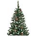 Albero di Natale Artificiale Pigne e Brillantini Bianchi 210 cm - Foto miniatura 2