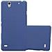 Custodia Compatibile Con Sony Xperia C4 In Frost Blu Scuro - Coperchio Protettivo In Silicone Tpu Flessibile - Foto miniatura 1