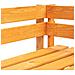 Panca Da Giardino Angolare Con Pallet Legno Marrone Miele - Foto miniatura 3
