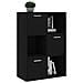 Armadietto Nero 60x29,5x90 cm in Legno Multistrato - Foto miniatura 4