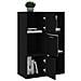 Armadietto Nero 60x29,5x90 cm in Legno Multistrato - Foto miniatura 5