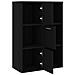 Armadietto Nero 60x29,5x90 cm in Legno Multistrato - Foto miniatura 6