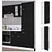 Armadio per Frigo “Lyon” Nero 60x57x207 cm - Foto miniatura 10