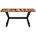 Tavolo da Pranzo 160x80x75 cm Legno Massello con Finitura Miele - Foto miniatura 2