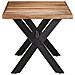 Tavolo da Pranzo 160x80x75 cm Legno Massello con Finitura Miele - Foto miniatura 3