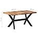 Tavolo da Pranzo 160x80x75 cm Legno Massello con Finitura Miele - Foto miniatura 6