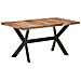 Tavolo da Pranzo 160x80x75 cm Legno Massello con Finitura Miele - Foto miniatura 8