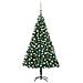Set Albero Natale Artificiale LED e Palline Verde 210 cm PVC - Foto miniatura 1