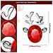 Orecchini In Argento Con Renna Per Natale - Argento / Rosso - Foto miniatura 7