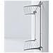 Stendibiancheria Da Parete, Stendino A Muro Verticale, Saliscendi, Stendino A Scomparsa In Alluminio E Acciaio Con Due Griglie 152x52x137 Cm, Wall Plus 150 - Foto miniatura 3