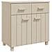 Credenza Marrone Miele 79x40x80 Cm In Legno Massello Di Pino - Foto miniatura 1