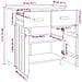 Credenza Marrone Miele 79x40x80 Cm In Legno Massello Di Pino - Foto miniatura 2