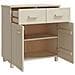 Credenza Marrone Miele 79x40x80 Cm In Legno Massello Di Pino - Foto miniatura 5