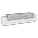 Mobile Porta Tv Teo, Credenza Bassa Da Soggiorno, Base Porta Tv, 100% Made In Italy, Cm 200x45h52, Bianco Lucido E Cemento - Foto miniatura 2
