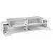 Mobile Porta Tv Teo, Credenza Bassa Da Soggiorno, Base Porta Tv, 100% Made In Italy, Cm 200x45h52, Bianco Lucido E Cemento - Foto miniatura 4