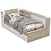 Letto Modulare 90 X 190/200 Cm Con Vani Portaoggetti Bianco E Naturale - Liara - Foto miniatura 4