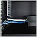 Pannello passacavi montabile a rack 1U con profondità regolabile, Guida di supporto per cavi per server /armadi rack da 19", Cable management panel per pannelli patch /switch /PDU - Foto miniatura 7