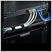 Pannello passacavi montabile a rack 1U con profondità regolabile, Guida di supporto per cavi per server /armadi rack da 19", Cable management panel per pannelli patch /switch /PDU - Foto miniatura 6
