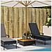Copertura Base Ombrellone Nera 70x70x25 Cm Polyrattan E Acacia - Foto miniatura 3
