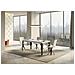 Tavolo Allungabile 90x180/284 Cm Paxon Premium Bianco Frassino Telaio Antracite - Foto miniatura 4