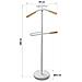 Servo Muto Moderno Legno E Metallo,servomuto,appendiabiti Indossatore Per Camera Da Letto E Spogliatoio,multifunzionale,dimensioni P25x44x108 Cm (bianco) - Foto miniatura 3