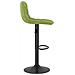 Sgabelli da Bar 2 pz Verde Chiaro in Velluto - Foto miniatura 4