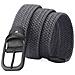 Cintura Intrecciata Elastica Da Uomo - Cintura In Tela Regolabile Da 110 Cm Con Fibbia Grey - Foto miniatura 3