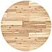 Piano Tavolo Rotondo 70x2 Cm In Legno Massello Di Acacia - Foto miniatura 2