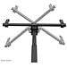 CL35-440BL16XL Supporto monitor /TV a soffitto 37-70" - alt. 250-300 cm - Foto miniatura 7