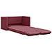 Divano Letto da Terra 2 in 1 Rosso Vino 112x174x55cm Tessuto - Foto miniatura 1