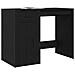 Scrivania  Nero Rovere 100x49x75 cm Legno ingegnerizzato - Foto miniatura 3