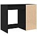 Scrivania  Nero Rovere 100x49x75 cm Legno ingegnerizzato - Foto miniatura 6