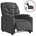 Poltrona Elettrica Reclinabile Grigio Scuro in Tessuto - Foto miniatura 1